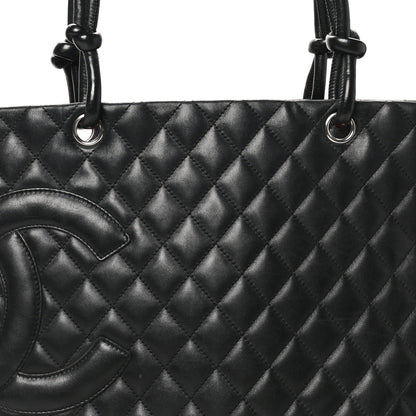 Chanel Calfskin Quilted Large Cambon Tote Black 8 of 10