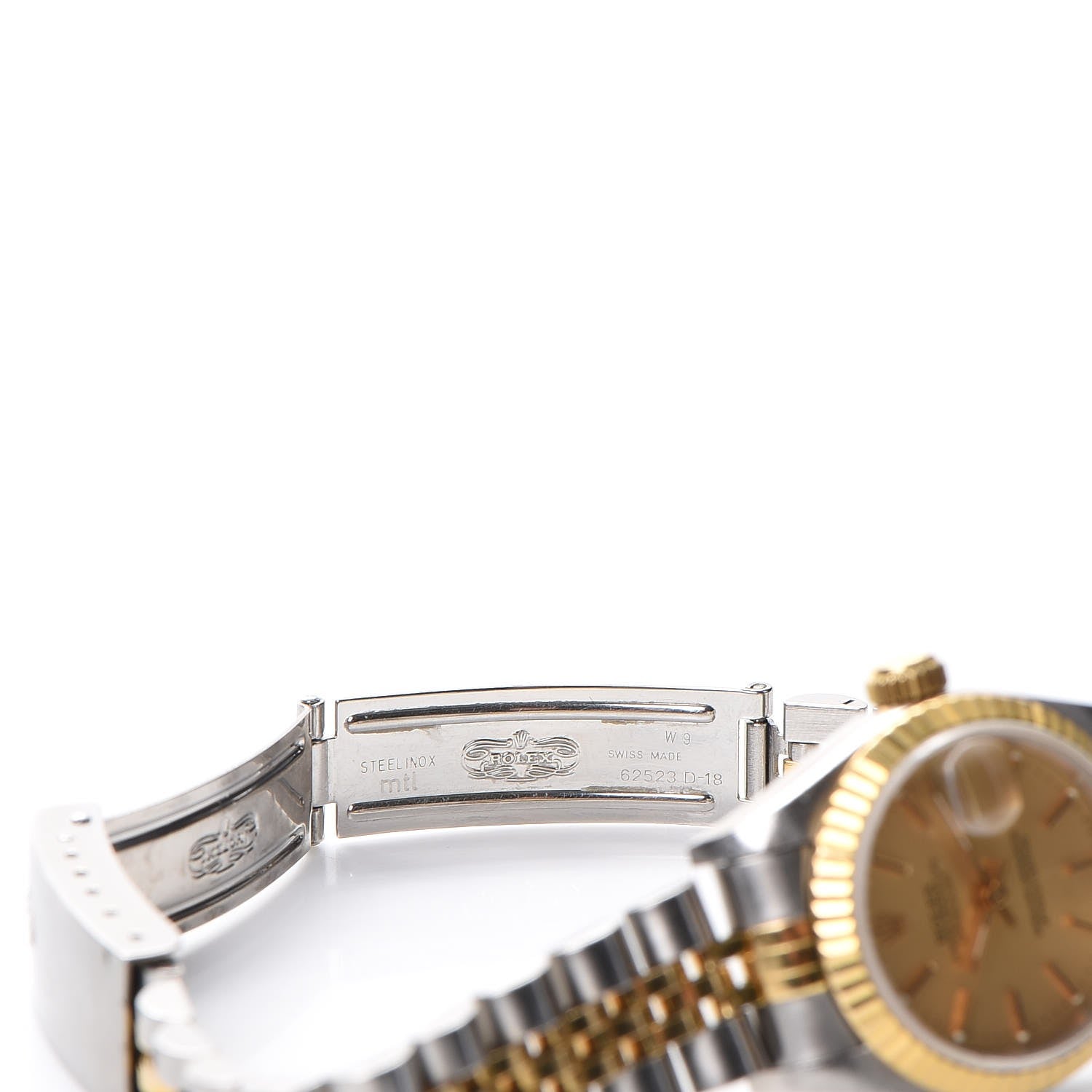 Rolex Stainless Steel 18K Yellow Gold 26mm Oyster Perpetual Datejust Watch Champagne 69173 11 of 12