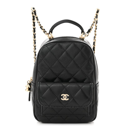 Chanel Caviar Quilted CC Mini Classic Backpack Black 1 of 11