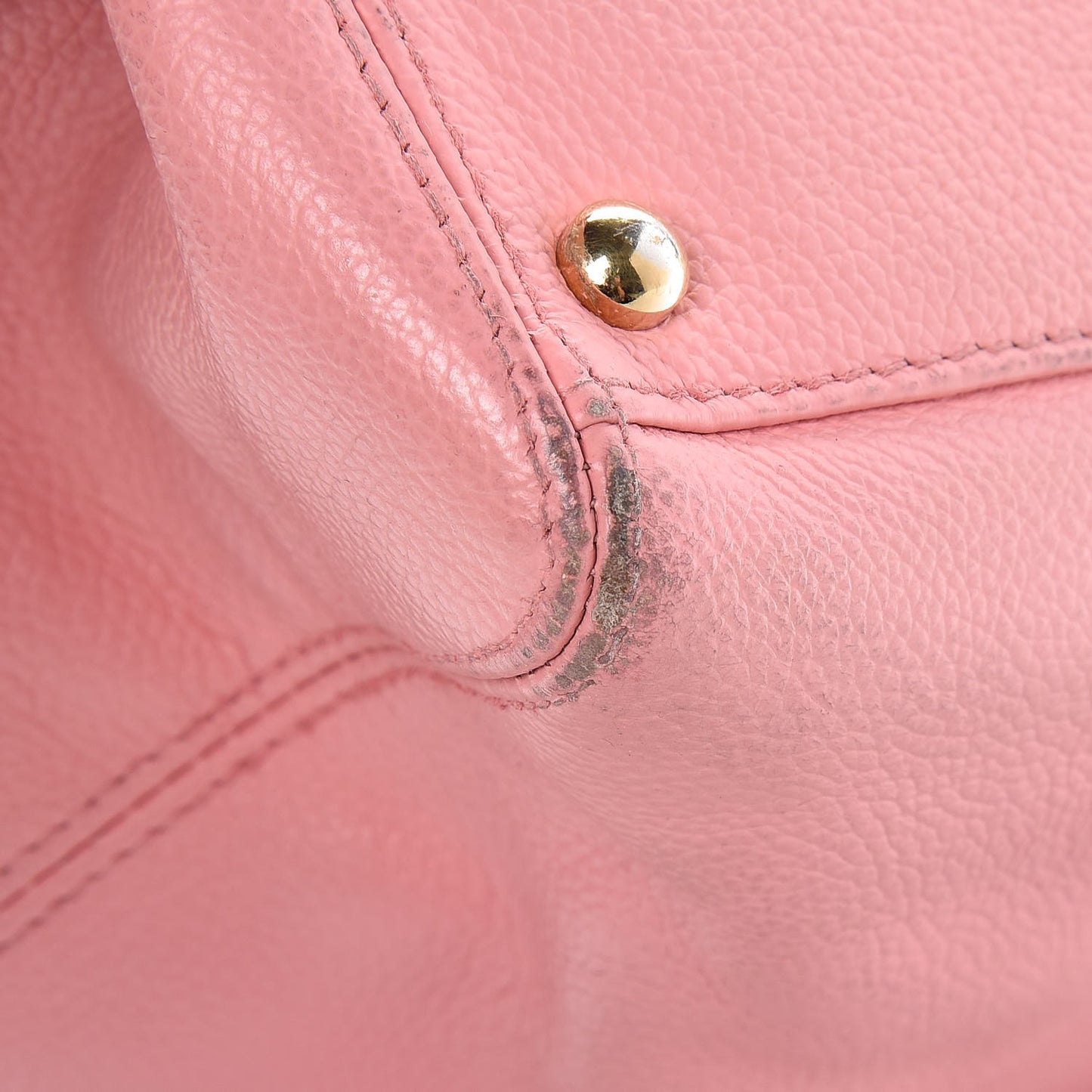 Calfskin Cerf Shopper Tote Pink