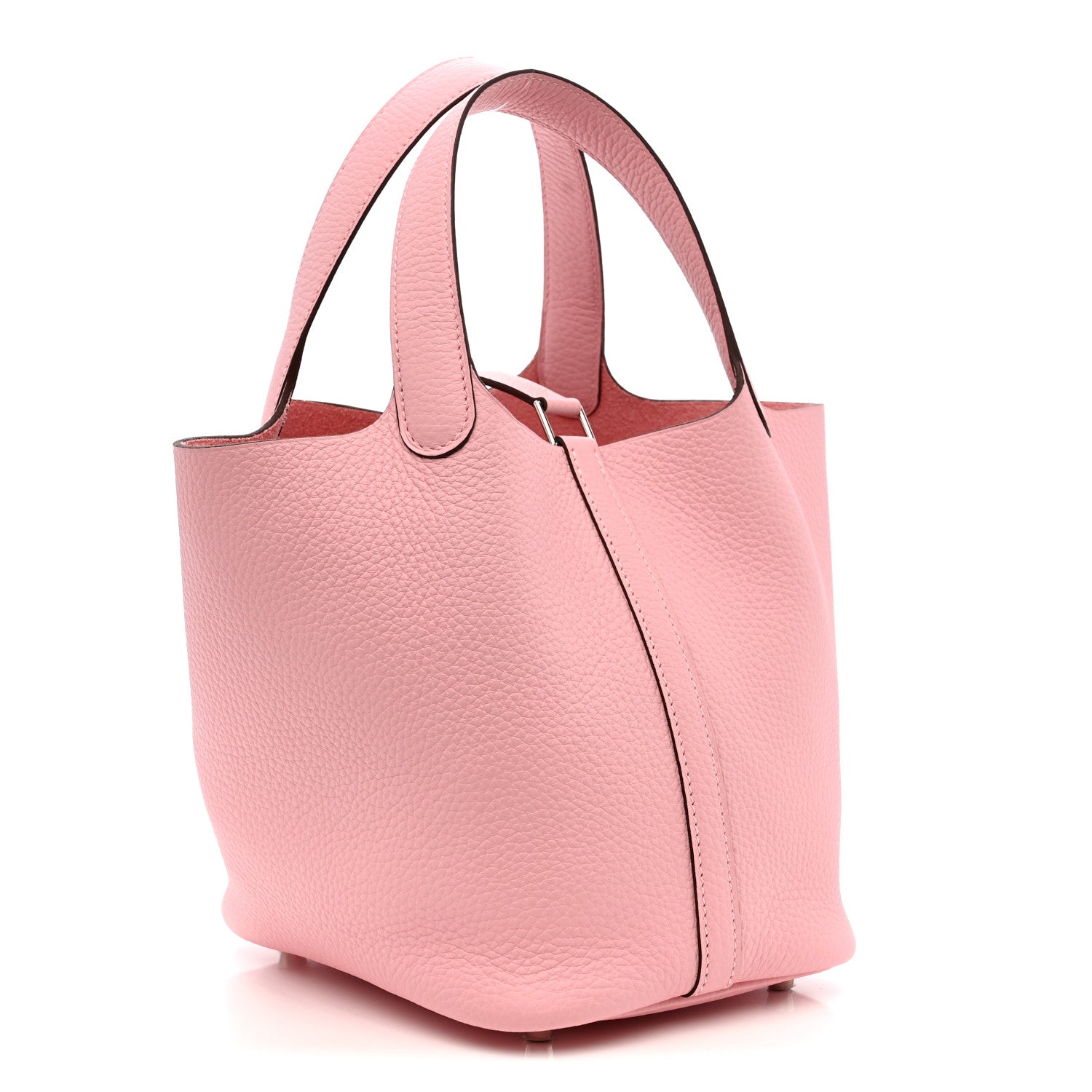 Hermes Taurillon Clemence Picotin Lock 18 PM Rose Sakura 3 of 11