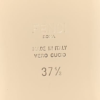 Fendi Woven Jacquard Logo Flat Slide Sandals 37 Black Sand 37.5 Beige Sand 7 of 10
