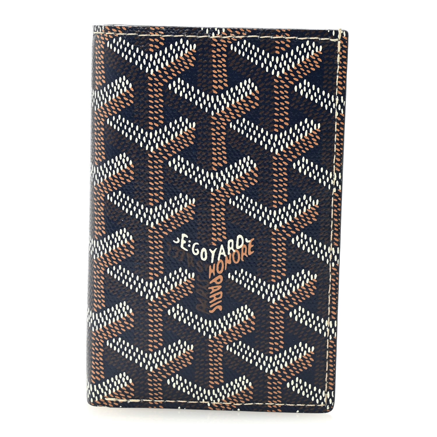 Goyard Goyardine Saint Pierre Card Holder Navy 1 of 7
