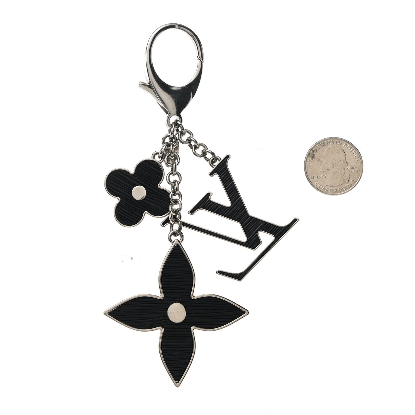 Electric Epi Fleur d'Epi Bag Charm Black