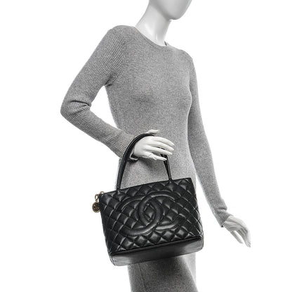 Chanel Caviar Quilted Medallion Tote Black 2 of 7