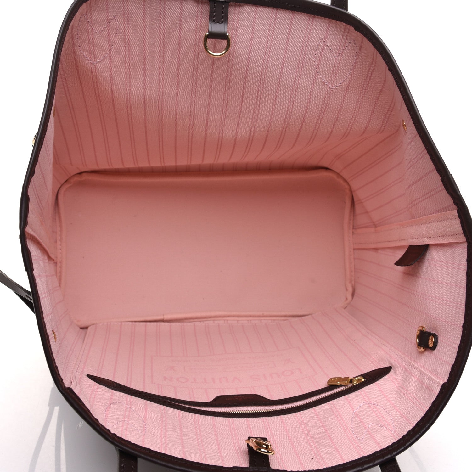 Louis Vuitton Damier Ebene Neo Neverfull MM Rose Ballerine 5 of 10