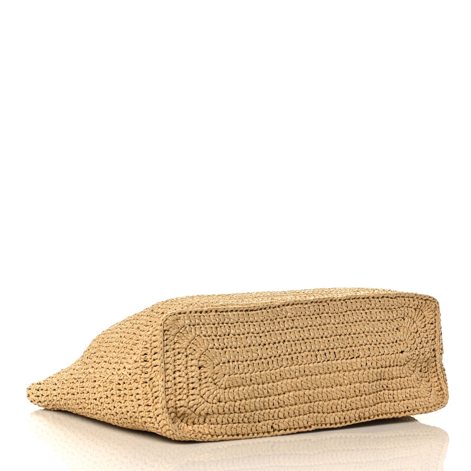 Saint Laurent Raffia Rive Gauche Tote Natural 4 of 10