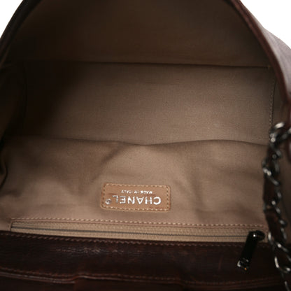 Chanel Calfskin Diamond Stitch Accordion Flap Brown 5 of 11