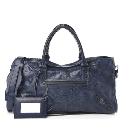 Balenciaga Agneau Classic Hardware Part Time Bleu Mineral 1 of 14
