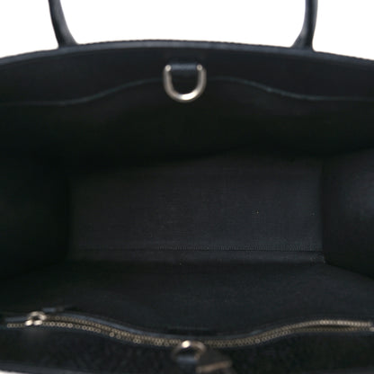 Gucci Monogram Jumbo GG Textured Dollar Calfskin Tote Bag Black 5 of 8