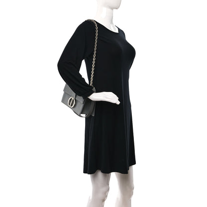 Christian Dior Grained Calfskin 30 Montaigne Chain Flap Bag Grey 2 of 10