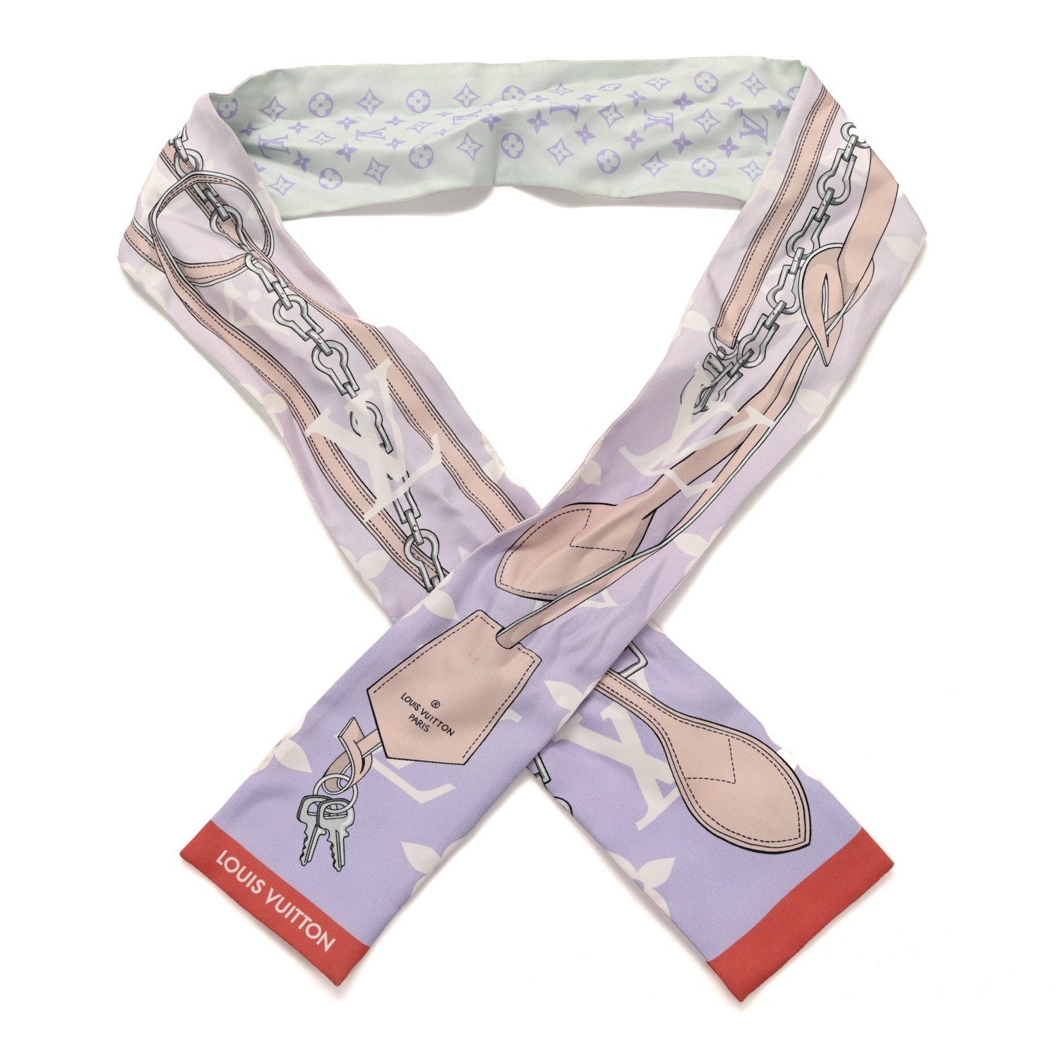 Louis Vuitton Silk Monogram All That Straps Bandeau Mauve 1 of 4