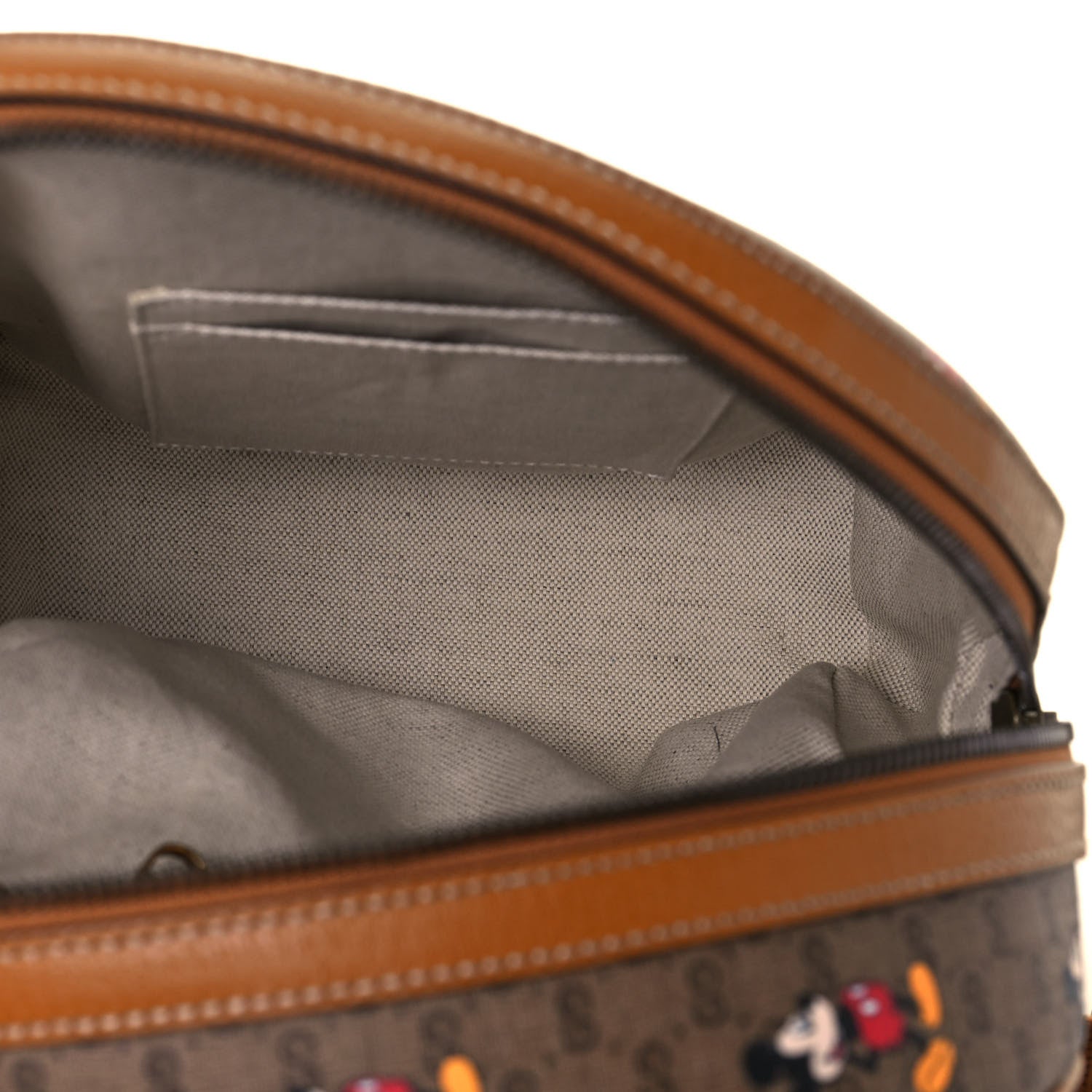 Gucci X DISNEY Mini Vintage GG Supreme Monogram Mickey Mouse Small Dome Backpack Beige Vintage Sun Oil 5 of 15