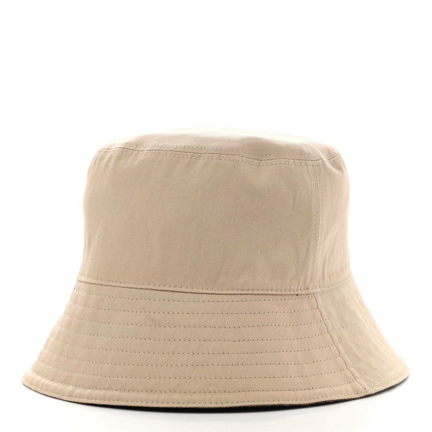 Fendi Technical Fabric FF Reversible Bucket Hat S Tobacco Beige 9 of 15
