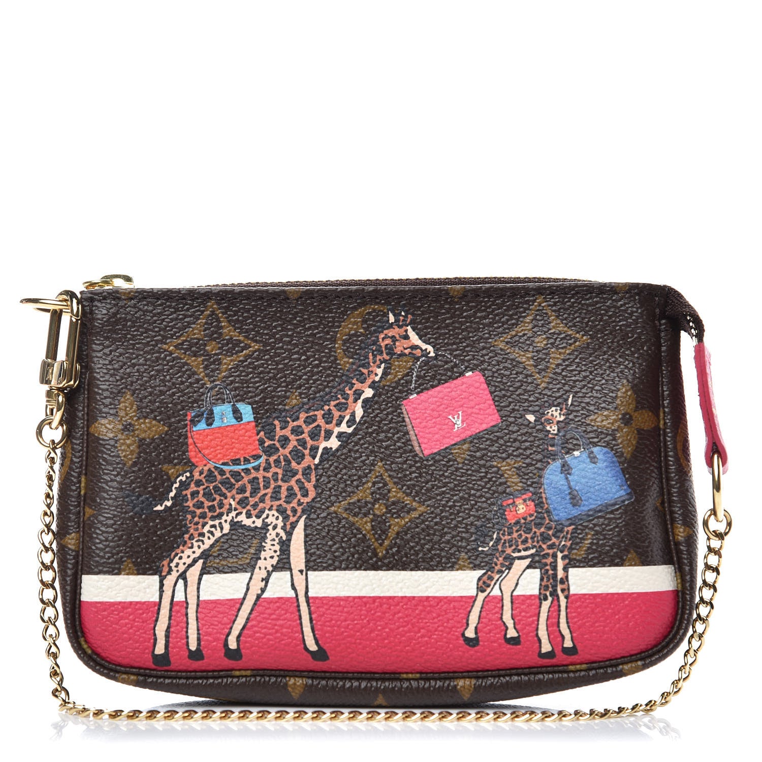 Louis Vuitton Monogram 2017 Christmas Animation Mini Pochette Accessories 1 of 8