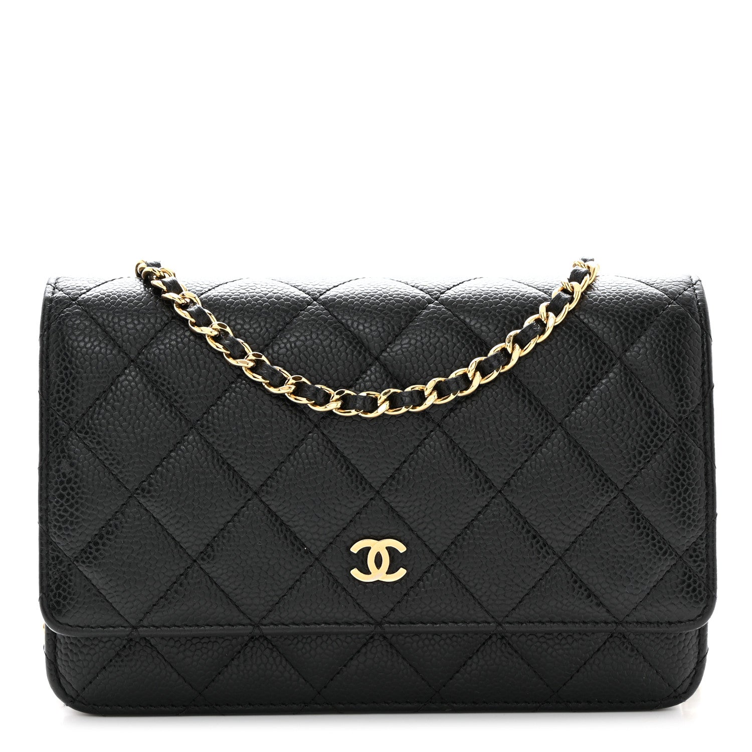 Chanel Caviar Quilted Wallet on Chain WOC Black 1 of 11