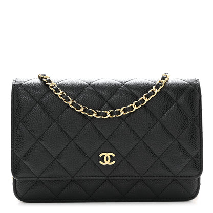 Chanel Caviar Quilted Wallet on Chain WOC Black 1 of 11