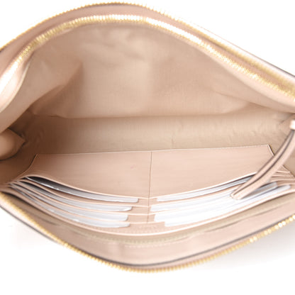 Chloe Calfskin Alphabet Flat Pouch Clutch Blush Nude 5 of 8