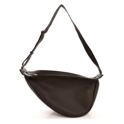 The Row Grained Calfskin Large Slouchy Banana Bag Brunette 1 of 11