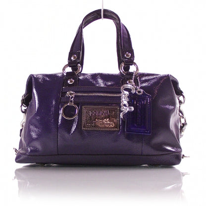 FASHIONPHILE COACHPatentPoppyLuxeyPurple15868 1 of 7