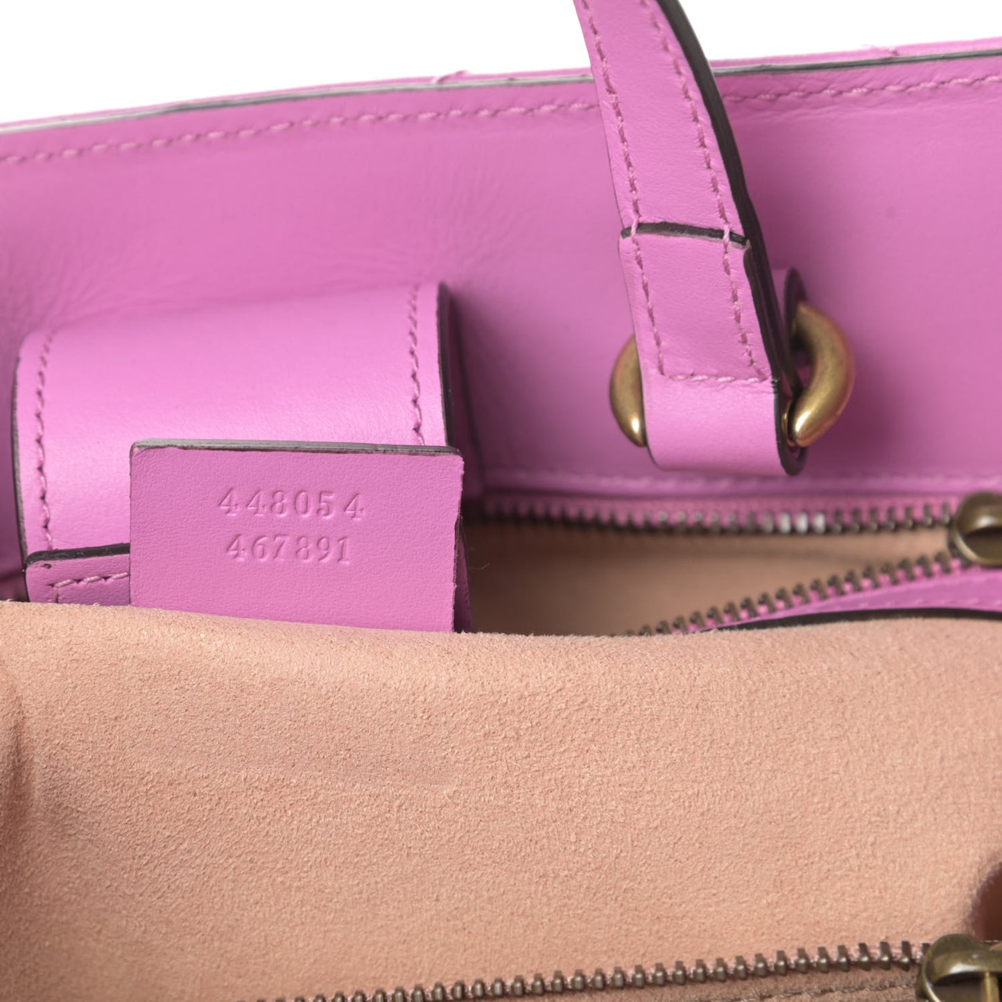Calfskin Matelasse Small GG Marmont Tote Candy Mousse