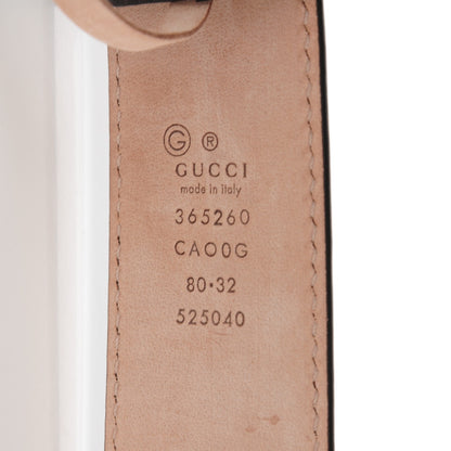 Gucci Calfskin Interlocking G Belt 80 32 Moro 5 of 7