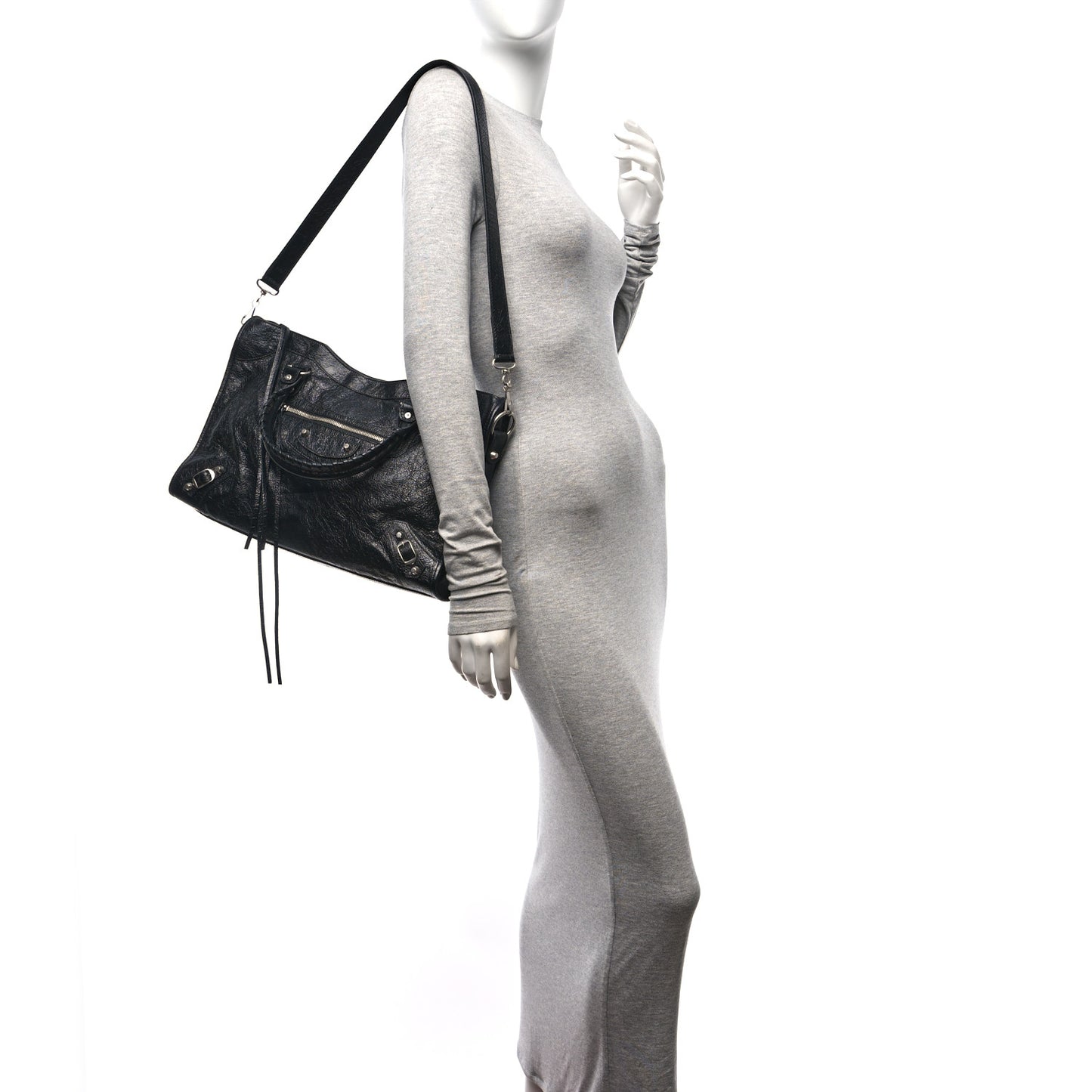 Agneau Arena Silver Hardware Medium Le City Black