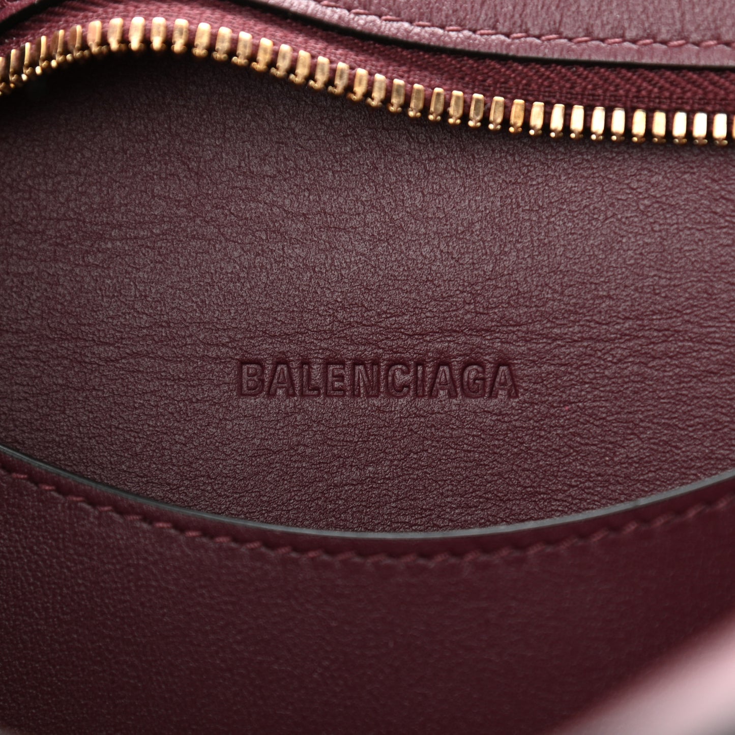 Smooth Calfskin Brass Hardware Neo Classic S City Burgundy