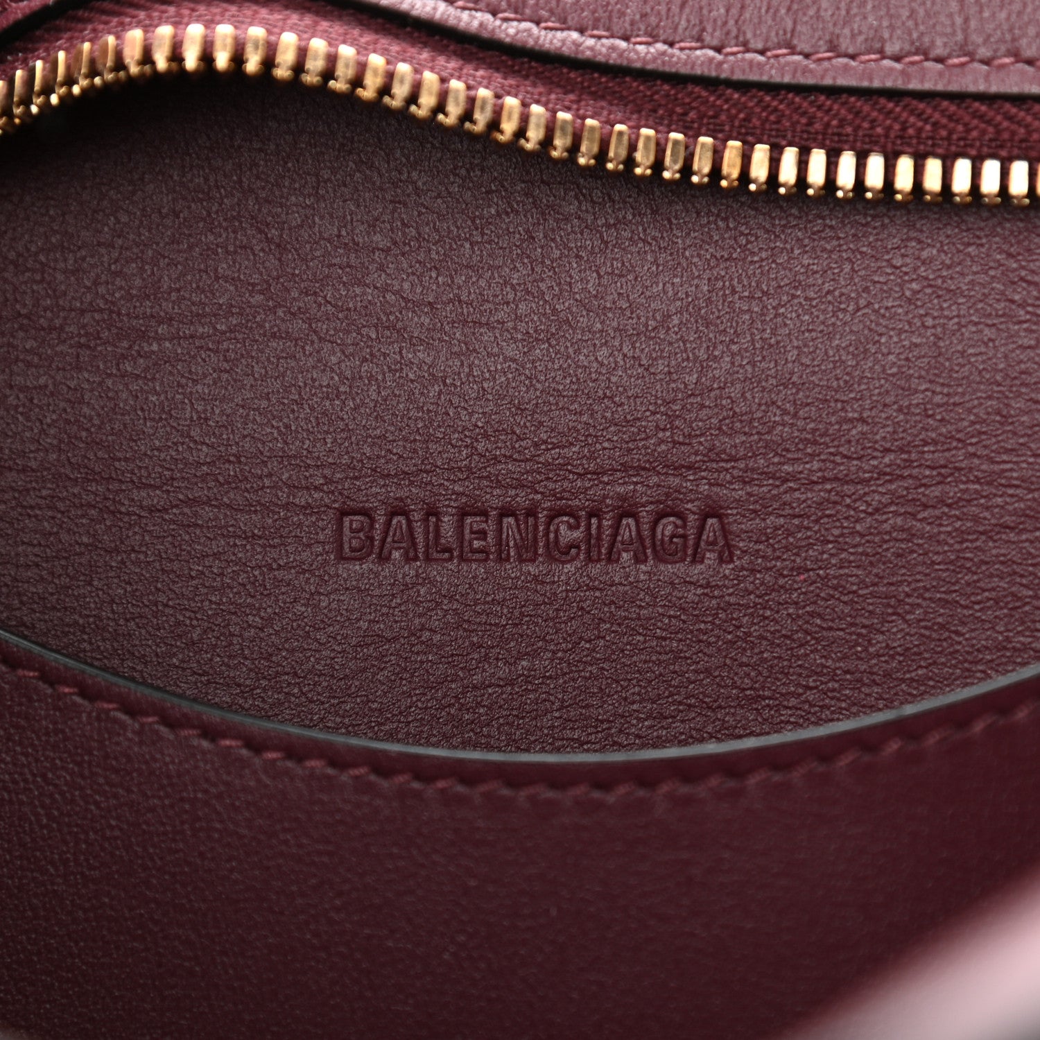 Balenciaga Smooth Calfskin Brass Hardware Neo Classic S City Burgundy 6 of 9