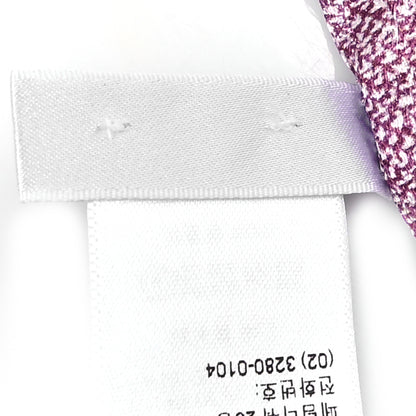 Christian Dior Silk Chardons Mitzah Scarf ivory Purple Multicolor 4 of 4