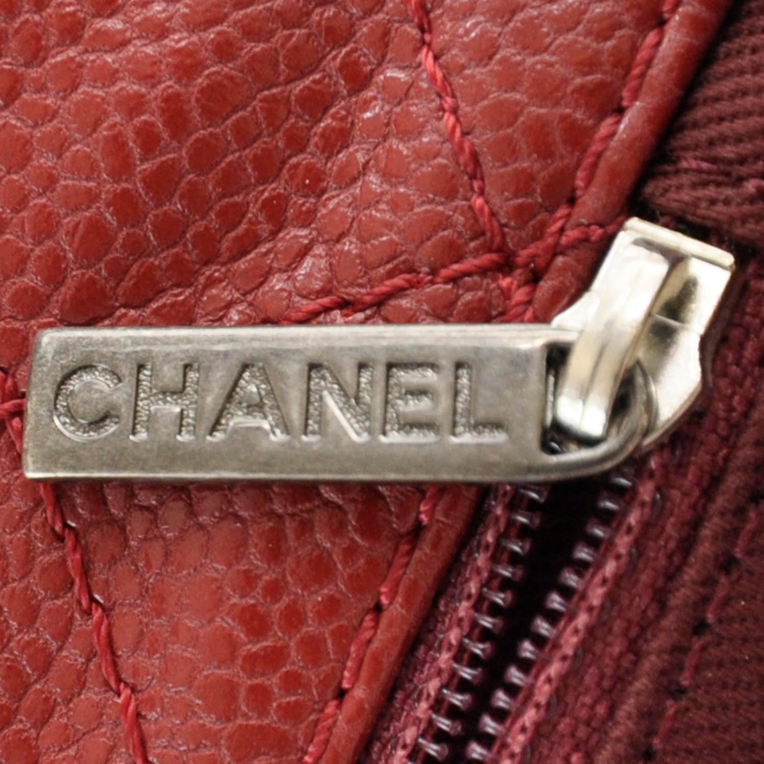 Chanel Caviar Easy 2.55 Messenger Flap Bag Red 8 of 9