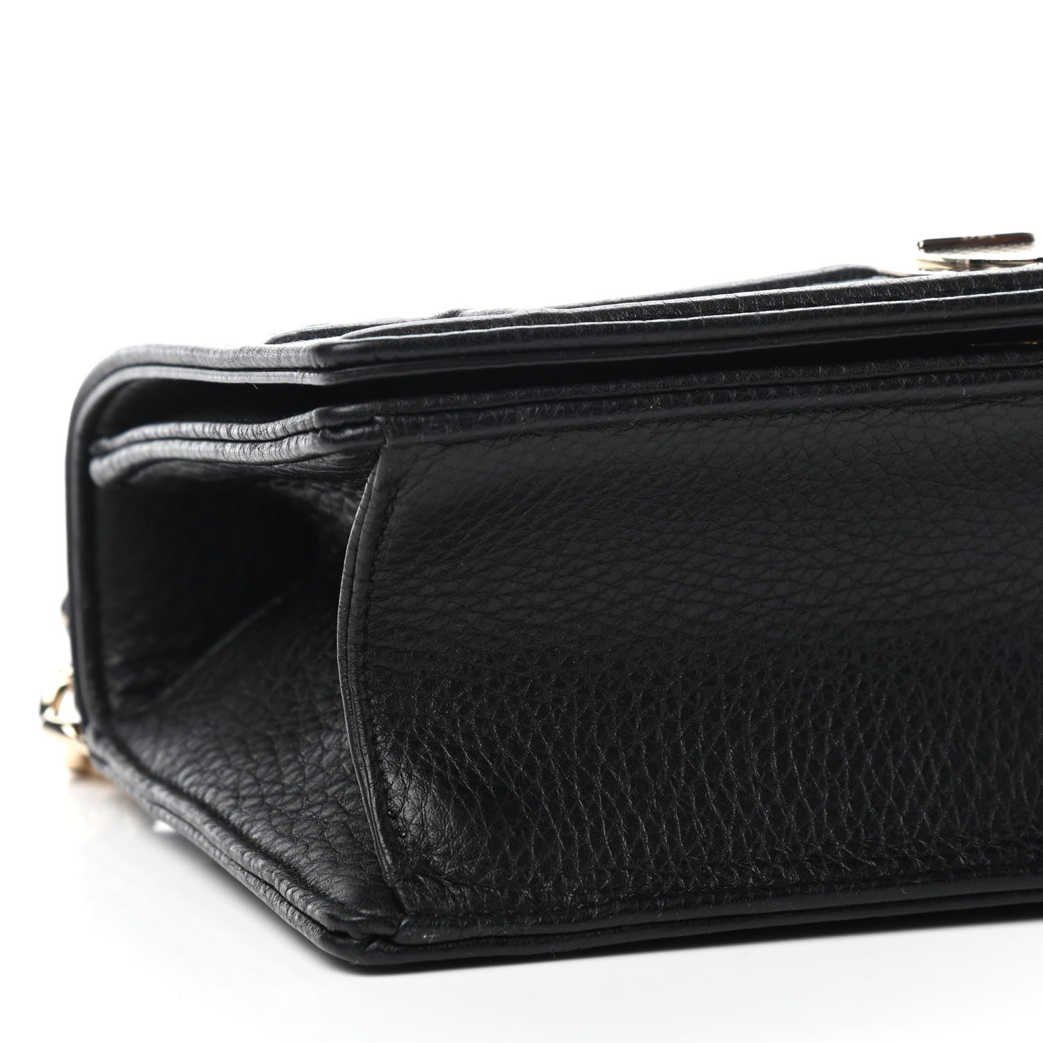Christian Dior Grained Calfskin Small Diorama Flap Bag Black 7 of 8