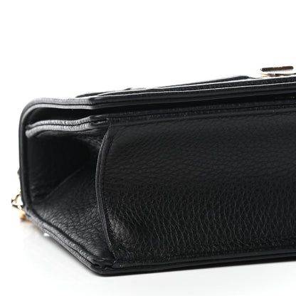 Christian Dior Grained Calfskin Small Diorama Flap Bag Black 7 of 8