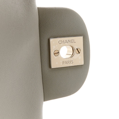 Chanel Lambskin Quilted Mini Rectangular Flap Grey 7 of 12