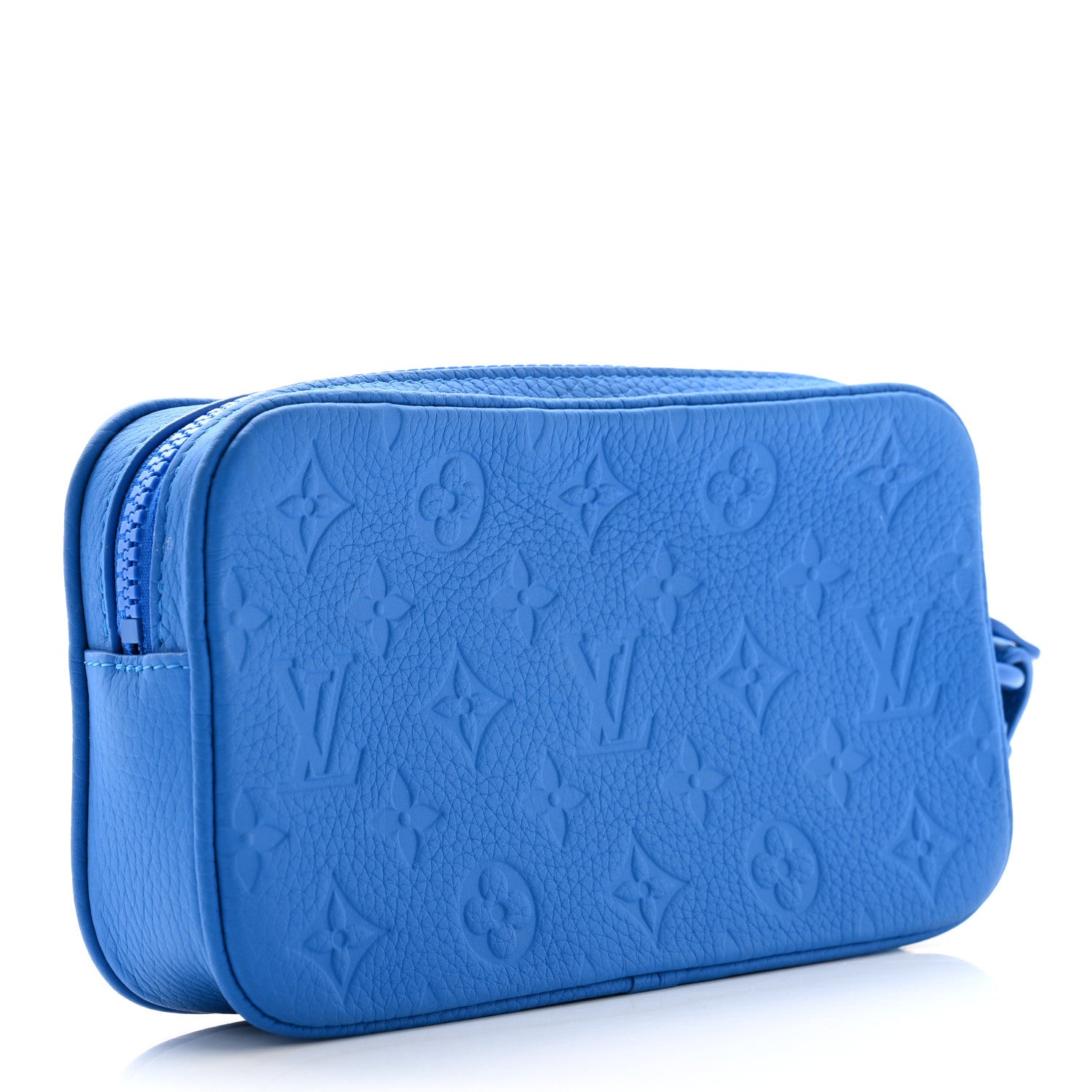 Louis Vuitton Taurillon Monogram Pochette Volga Blue 3 of 6