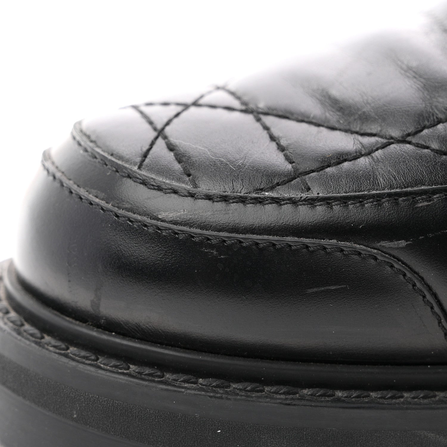 Christian Dior Calfskin Cannage D-Leader Ankle Boots 40.5 Black