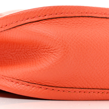 Hermes Epsom Amazone Evelyne TPM Orange Poppy Bleu Zanzibar 9 of 12