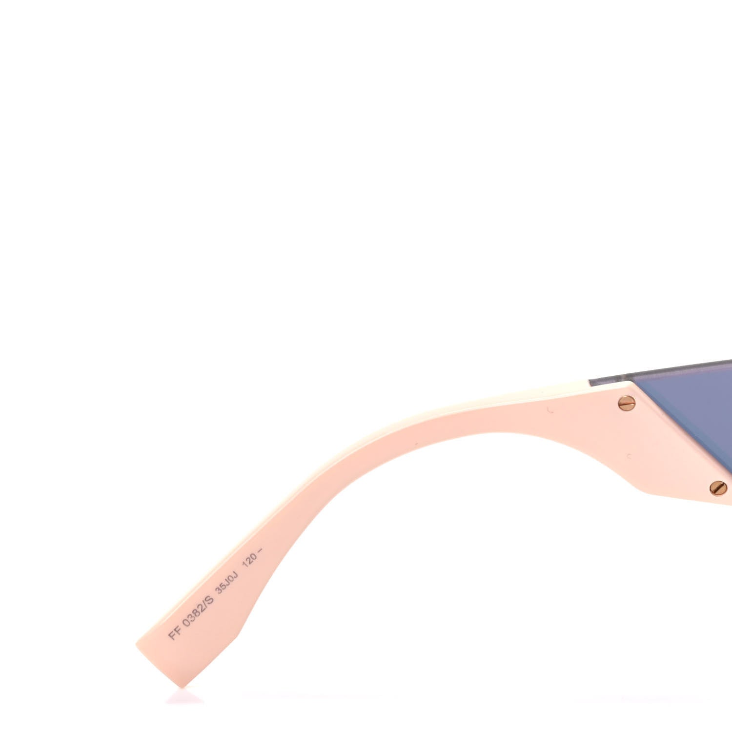 Fendi Mirrored Crystal Embellished FFreedom Shield Sunglasses FF 0382/S Pink 5 of 7