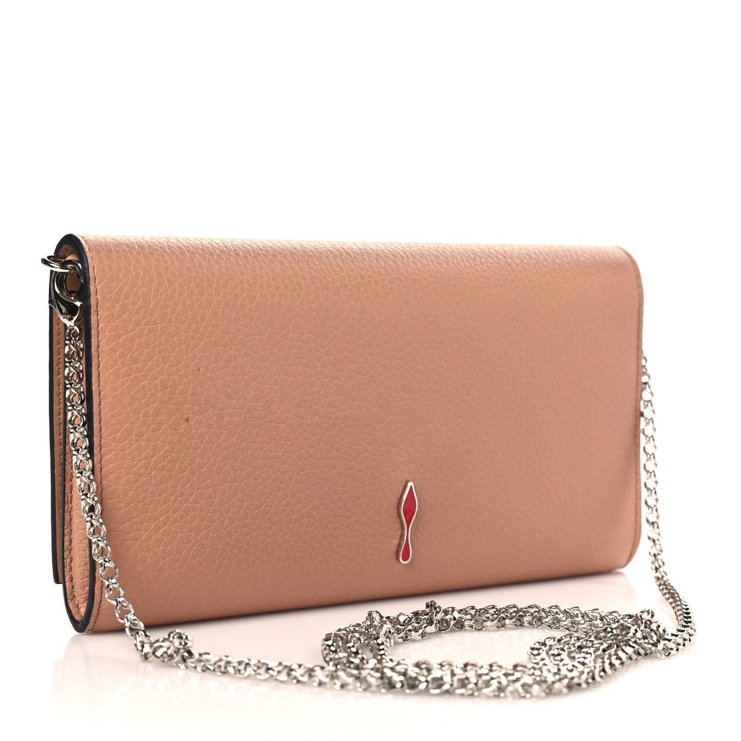 Calfskin Boudoir Chain Wallet Nude