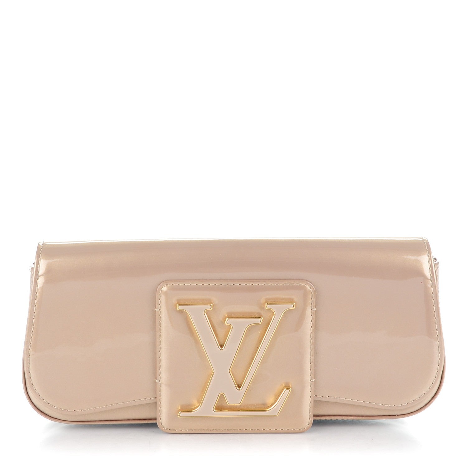 Louis Vuitton Patent Sobe Clutch Beige Poudre 1 of 7