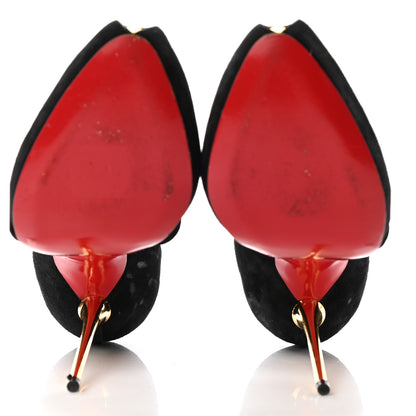 Christian Louboutin Suede Royal Big Dorcet 120 Pumps 36 Black 5 of 11