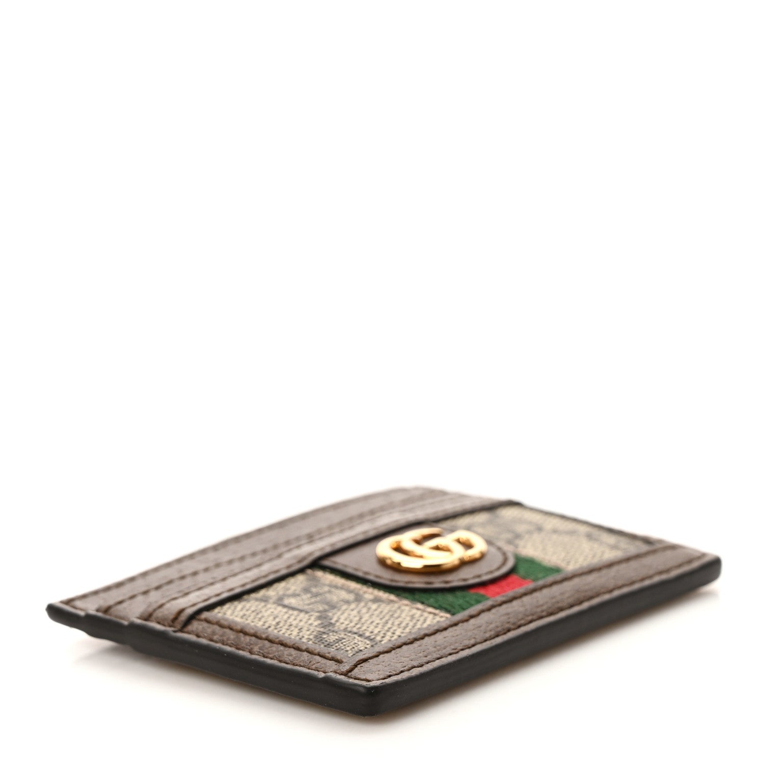 Gucci GG Supreme Monogram Ophidia Card Holder Brown 4 of 7