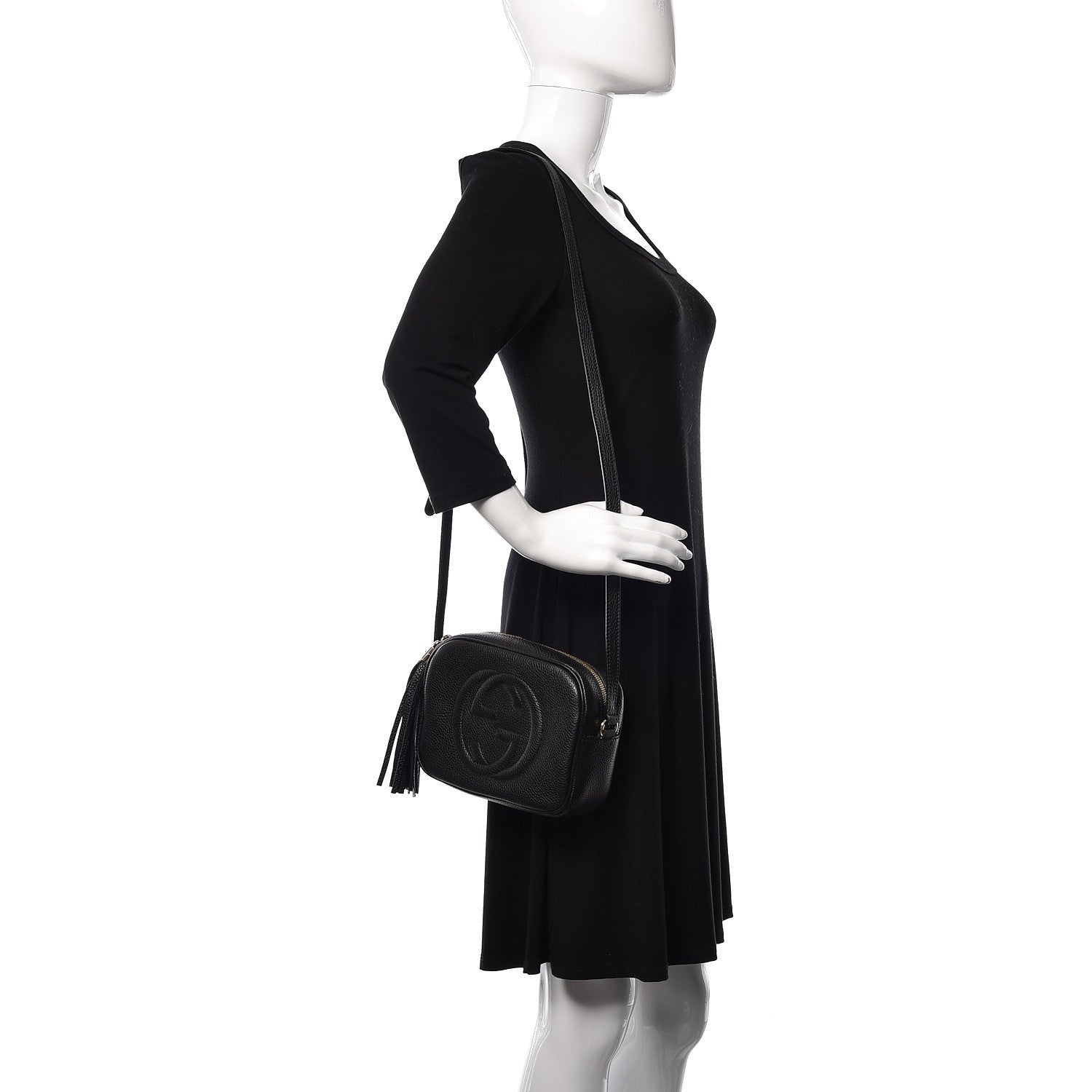 Gucci Pebbled Calfskin Small Soho Disco Bag Black 2 of 10