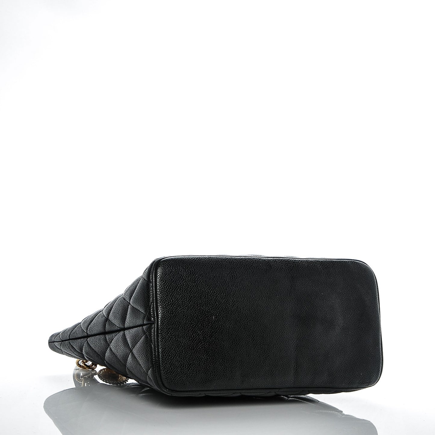 Caviar Quilted Medallion Tote Black