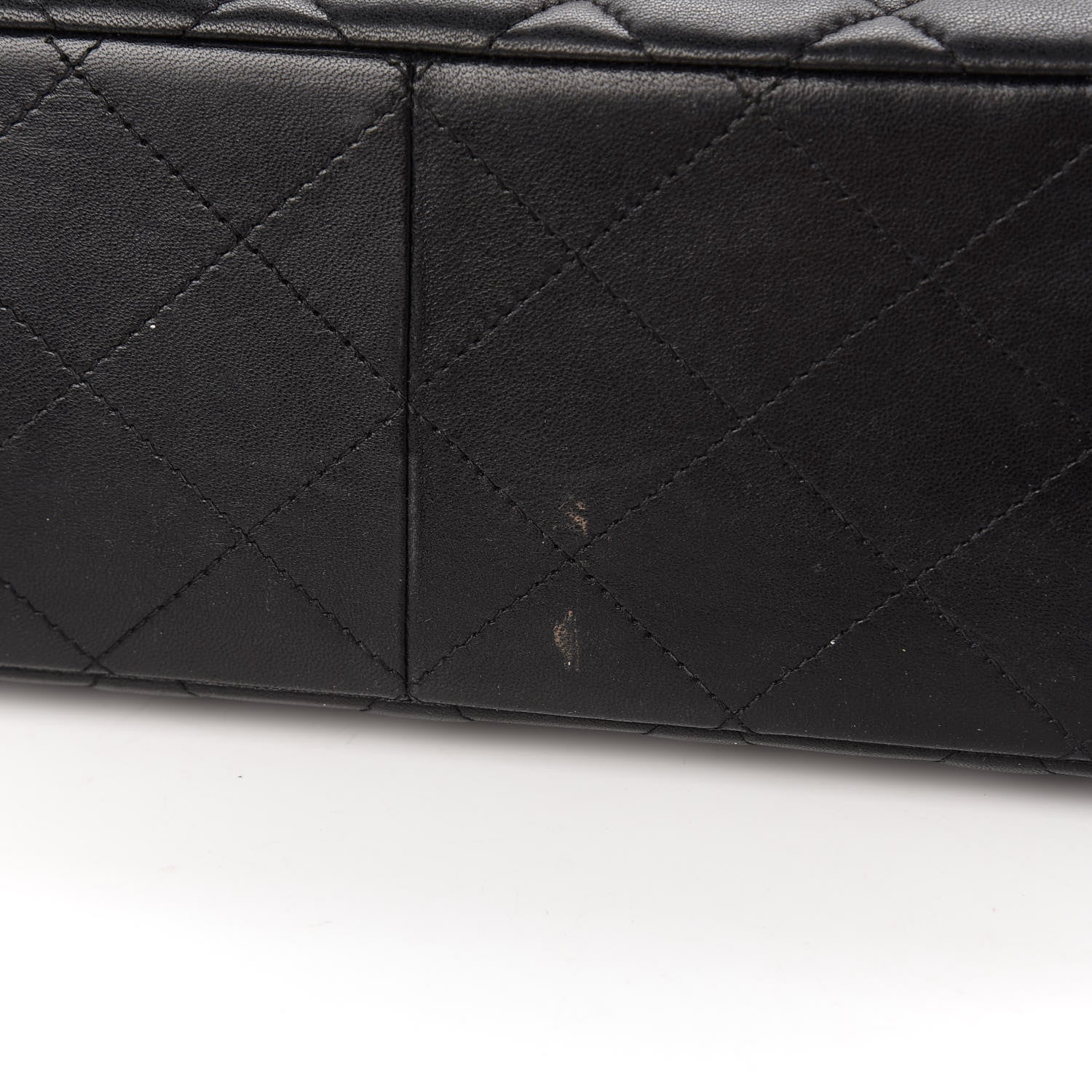 Chanel Lambskin Quilted Jumbo Double Flap Black 11 of 14