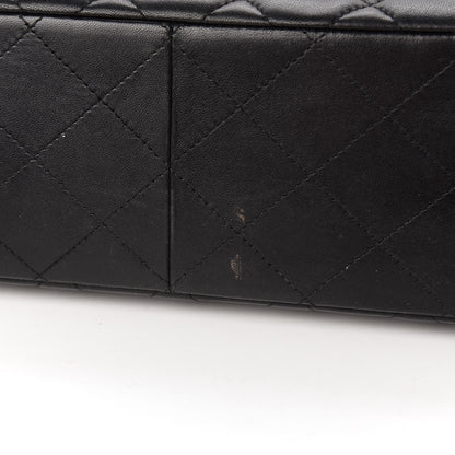 Chanel Lambskin Quilted Jumbo Double Flap Black 11 of 14