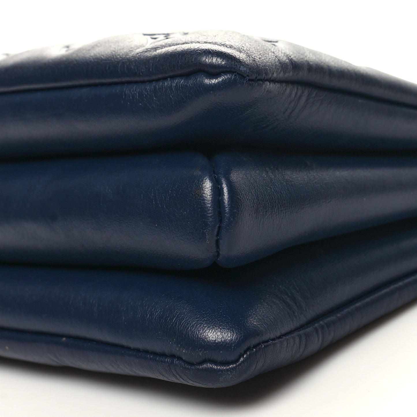 Lambskin Embossed Monogram Coussin PM Navy