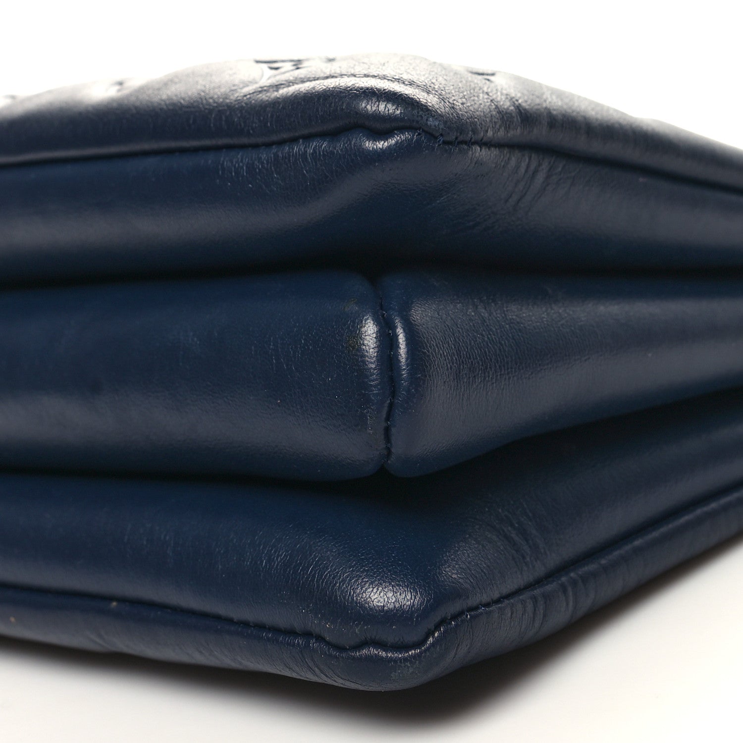 Louis Vuitton Lambskin Embossed Monogram Coussin PM Navy 11 of 11