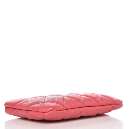 Chanel Caviar Quilted Small Cosmetic Case Dark Pink 4 of 8