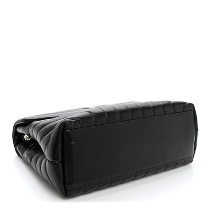 Saint Laurent Calfskin Y Quilted Monogram Medium Loulou Chain Satchel Black 4 of 11